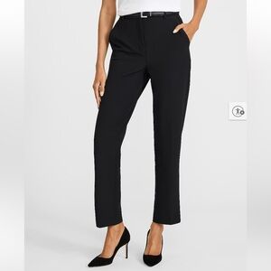 Express Editor Studio Stretch Twill Super High Waist Straight Ankle Pant